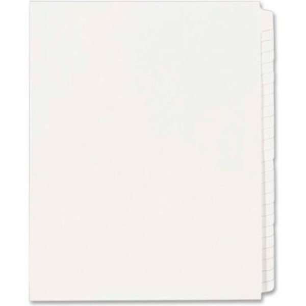 Avery Dennison Avery Collated Blank Side Tab Divider, Blank, 8.5"x11", 25 Tabs, White/White 11959
